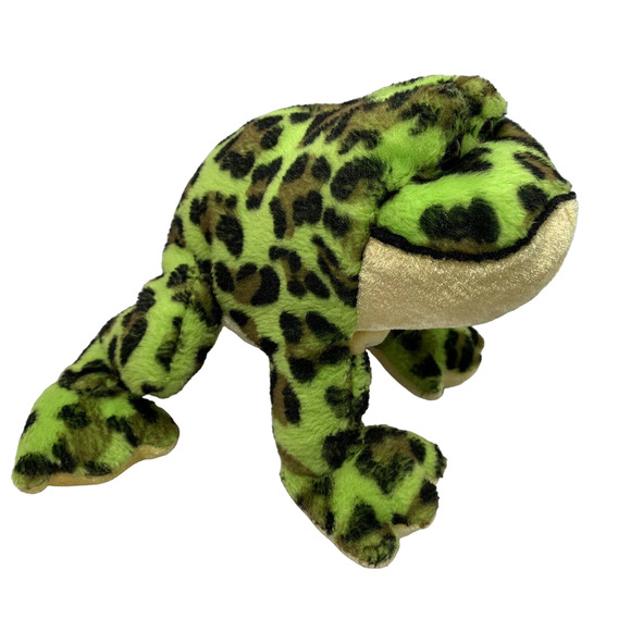Gantz Lil' Kinz Bullfrog Webkins Plush Stuffed Animal Toy Green Frog No Code - Picture 3 of 9